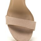 Incaltaminte Femei CheapChic Featured Model Faux Suede Chunky Heels Nude