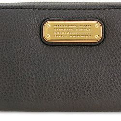 Marc by Marc Jacobs Q Slim Zip Around Wallet Aluminum Grey N/A