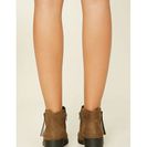 Incaltaminte Femei Forever21 Faux Suede Ankle Booties Olive