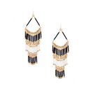 Bijuterii Femei Forever21 Beaded Duster Earrings Blackgold