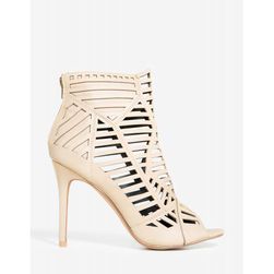 Incaltaminte Femei CheapChic Jones Ready Or Not Caged Bootie Nude