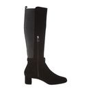 Incaltaminte Femei Rockport Total Motion 45mm Square Tall Buckle Boot Black SuedeTex Stretch