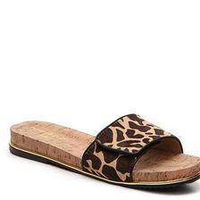 Incaltaminte Femei Nicole Miller Artelier Marley Giraffe Flat Sandal TanBrown