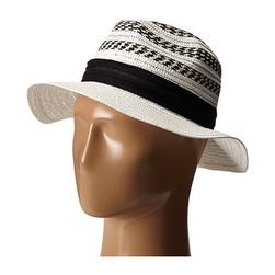 Accesorii Femei Vince Camuto Striped Fedora Hat White