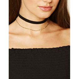 Bijuterii Femei Forever21 Choker and Chain Set Goldblack