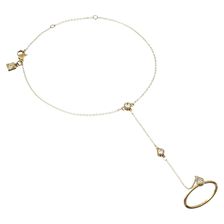 Rebecca Minkoff Handchain Bracelet Gold Toned