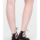 Incaltaminte Femei CheapChic Ride The Wave Pointy Lace-up Flats Black