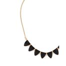 Bijuterii Femei Forever21 Enamel Triangle Pendant Necklace Blackgold