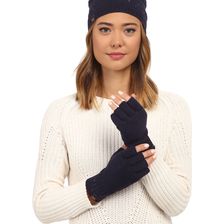 UGG Classic Sequin Trimmed Beanie and Tech Fingerless Set Peacoat Multi