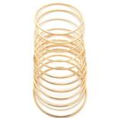 Bijuterii Femei Forever21 Etched Spiral Bangle Set Gold