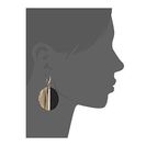 Bijuterii Femei Michael Kors Color Block Disc Earrings GoldBlackSand