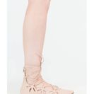 Incaltaminte Femei CheapChic Share The Love Lace-up Cut-out Flats Nude