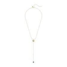 Bijuterii Femei Rebecca Minkoff Open Cube Y Necklace 12K with Turquoise and Crystal