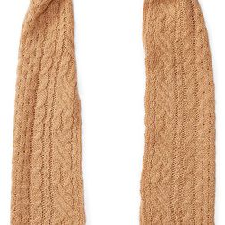 Ralph Lauren Aran-Knit Scarf Camel Melange