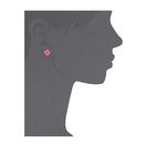 Bijuterii Femei Marc by Marc Jacobs Diamonds and Daisies Colored Tiny Diamond Stud Earrings Knock Out Pink