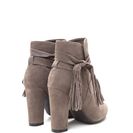 Incaltaminte Femei CheapChic In Fringe Chunky Tassel Bow Booties Taupe