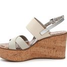 Incaltaminte Femei Sam Edelman Destiny Wedge Sandal IvoryTaupeSilver Leather