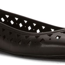 Michael Kors Sunny Ballet Black Vachetta Geo Perf
