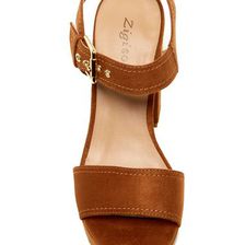 Incaltaminte Femei ZiGiny Gretta Platform Sandal TAN SUDTE
