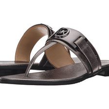Incaltaminte Femei Michael Kors Warren Thong Gunmetal Metallic Saffiano