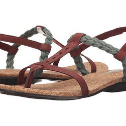 Incaltaminte Femei The North Face Bridgeton Braid Slingback Mahongany BrownLaurel Wreath Green