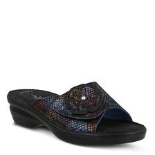 Incaltaminte Femei Flexus by Spring Step Fabia Wedge Sandal Black Multi