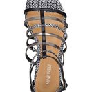 Incaltaminte Femei Nine West About That Gladiator Sandal Women BLACK PATENT