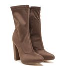 Incaltaminte Femei CheapChic Smooth Talker Pointy Chunky Booties Taupe