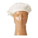 Accesorii Femei San Diego Hat Company SDH0515 Wool Beret with Self Flowers Ivory