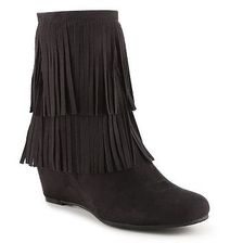 Incaltaminte Femei GC Shoes Ruffle Up Western Bootie Black