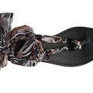 Incaltaminte Femei MIA Drina Flat Sandal BlackWhiteBrown