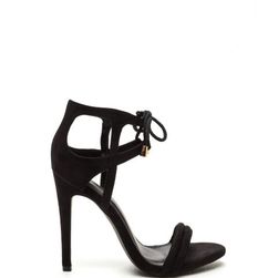 Incaltaminte Femei CheapChic In High Demand Faux Suede Heels Black