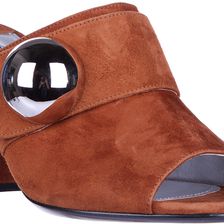 Prada Heel Sandals Palissandro Brown
