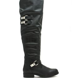 Incaltaminte Femei CheapChic Moto Ride Tall Boots Black