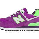 Incaltaminte Femei New Balance Womens Windbreaker 574 Purple Cactus Flower with Green Oasis Navy