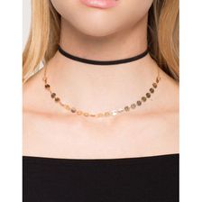 Bijuterii Femei CheapChic Delicate Circle 2pc Layer Choker Met Gold