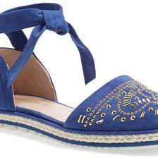 Stuart Weitzman Couscous Ankle Strap Espadrille Flat ULTSUE