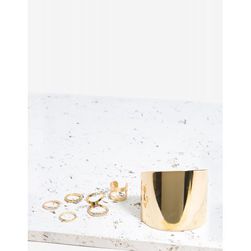 Bijuterii Femei CheapChic Clean Metal Cuff Ring Set Met Gold