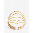 Bijuterii Femei CheapChic Around The Edges Rhinestone Cuff Met Gold