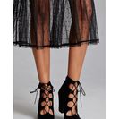 Incaltaminte Femei Forever21 Mia Velvet Cutout Booties Black