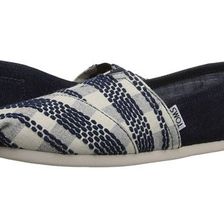 Incaltaminte Femei TOMS Woven Classics Navy Woven