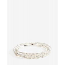 Bijuterii Femei CheapChic Delicate Rhinestone Multi Strand Bracelet Met Slvr