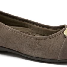Trotters Sizzle Taupe Kid Suede