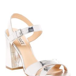 Incaltaminte Femei Badgley Mischka Ascot Sandal SILVER MET