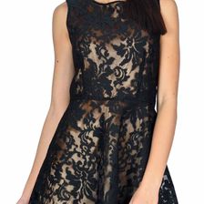 Rochie de ocazie neagra closata cu dantela 2805NG/B