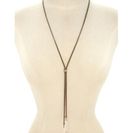 Bijuterii Femei Forever21 Faux Crystal Chain Necklace Antique goldclear