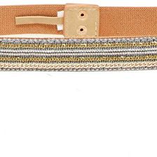 Steve Madden Beaded Stretch Belt GREY MULTI