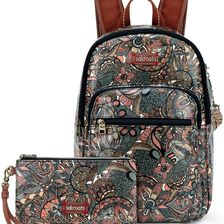 Sakroots Artist Circle Mini Backpack With Charging Wristlet Sienna Spirit Desert