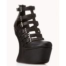 Incaltaminte Femei Forever21 Bold Heel-Less Wedges Black