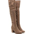 Incaltaminte Femei CheapChic Edge Of Glory Over-the-knee Boots Taupe
